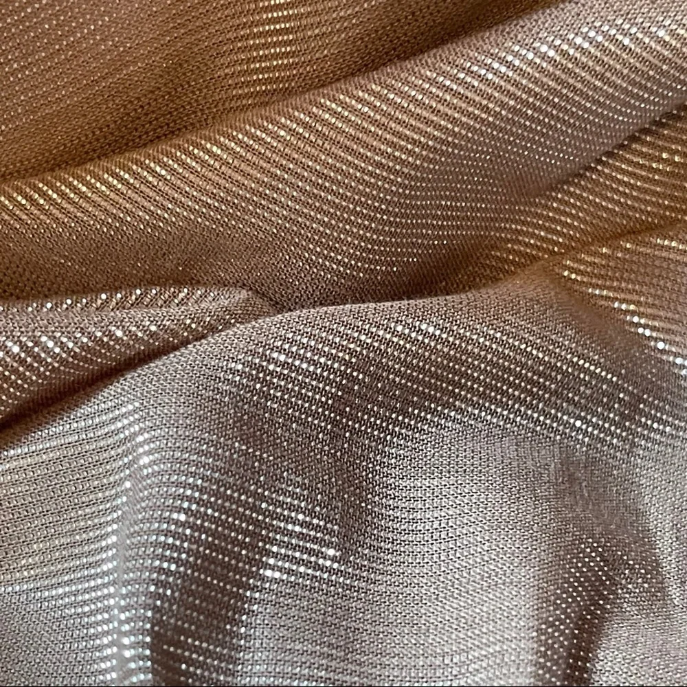 OLD NAVY mini Gold rose metal Shimmer skirt SZ 4